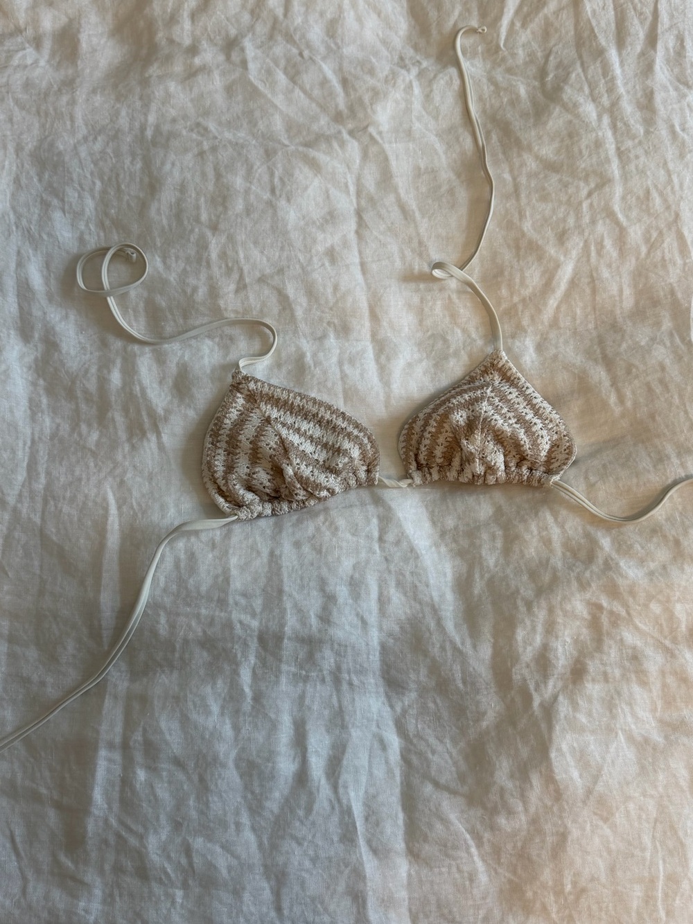 Hollister Crochet Chevron Patterned Bikini Top